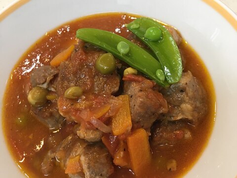 圧力鍋で簡単❗️豚肉赤ワイン煮